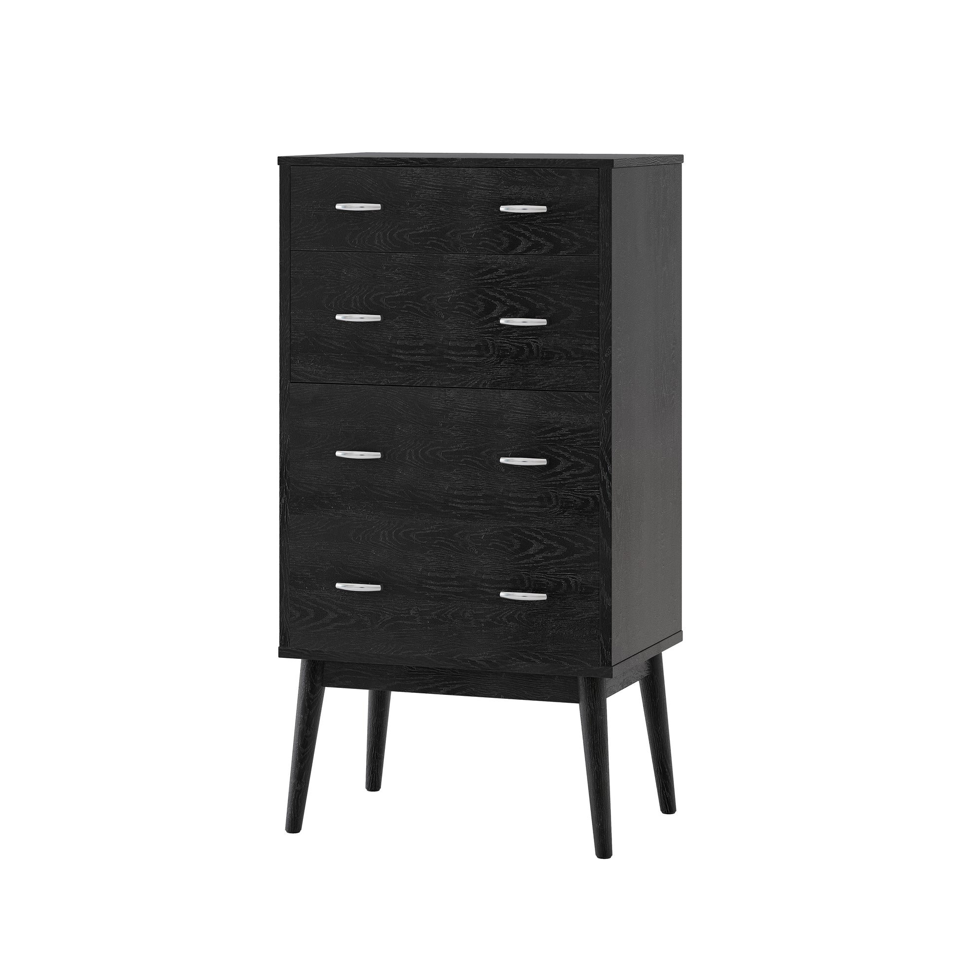 Disa 4 Drawer Chest Black Mdf