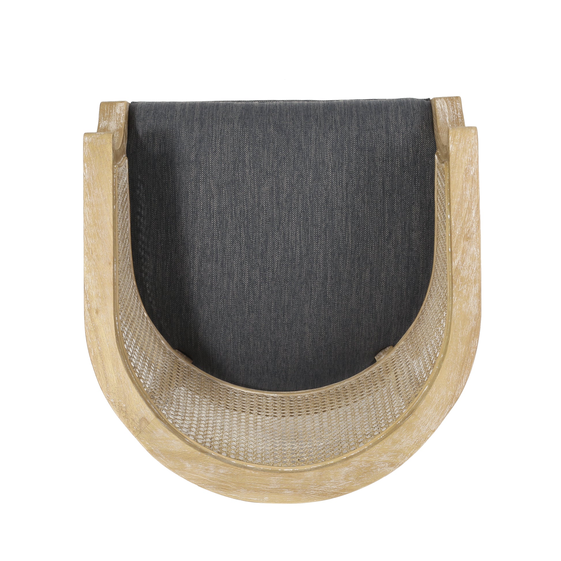 Accent Chair Charcoal Rubber Wood