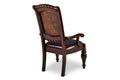 Antoinette Arm Chair Set Of 2 Dark Brown Dark Brown Wood
