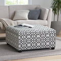 Richmond Storage Ottoman Grey Fabric