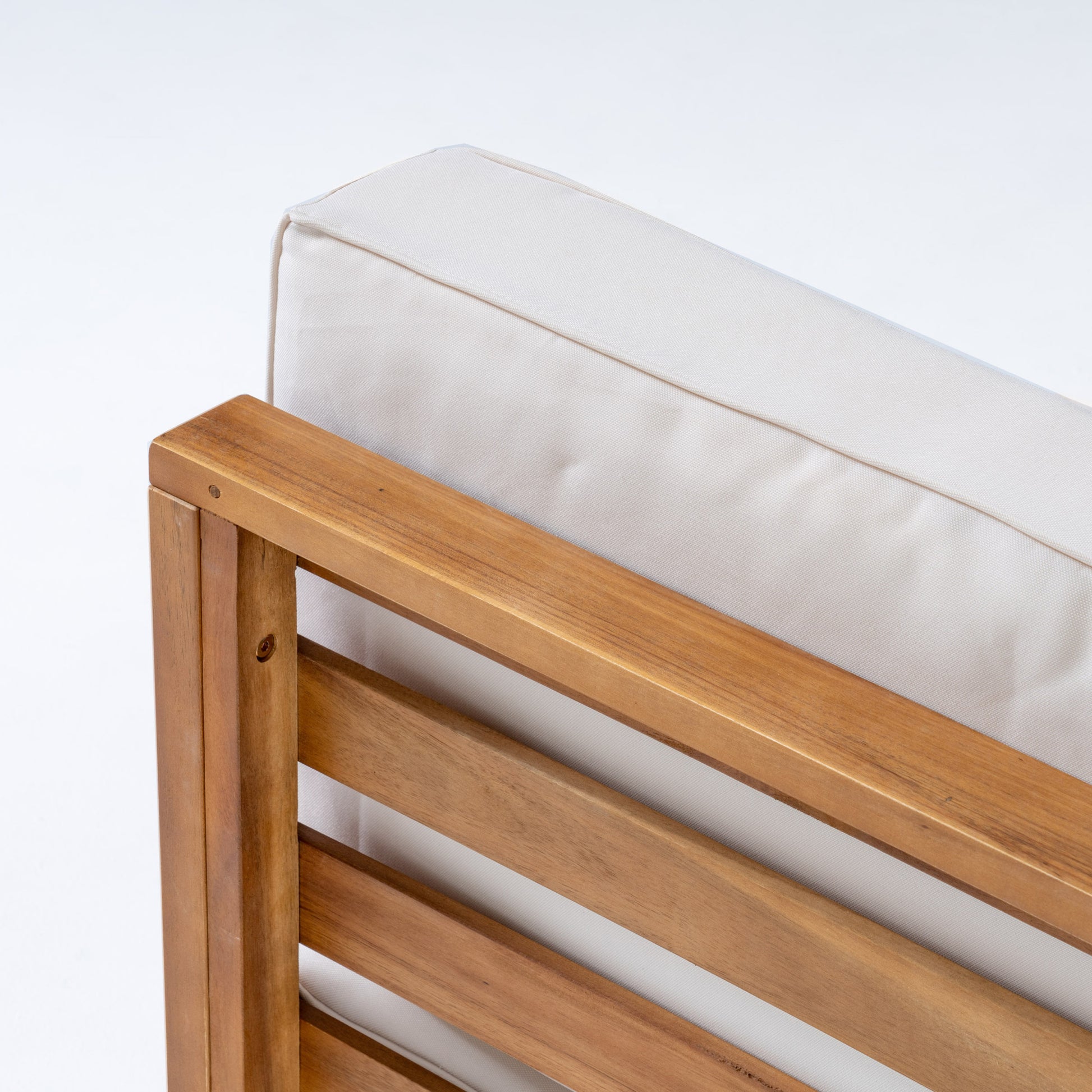 Oana 2 Pieceseat Set, Beige Beige Acacia Wood