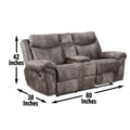 Nashville 3 Piece Living Room Set Dark Gray Dark Gray Wood