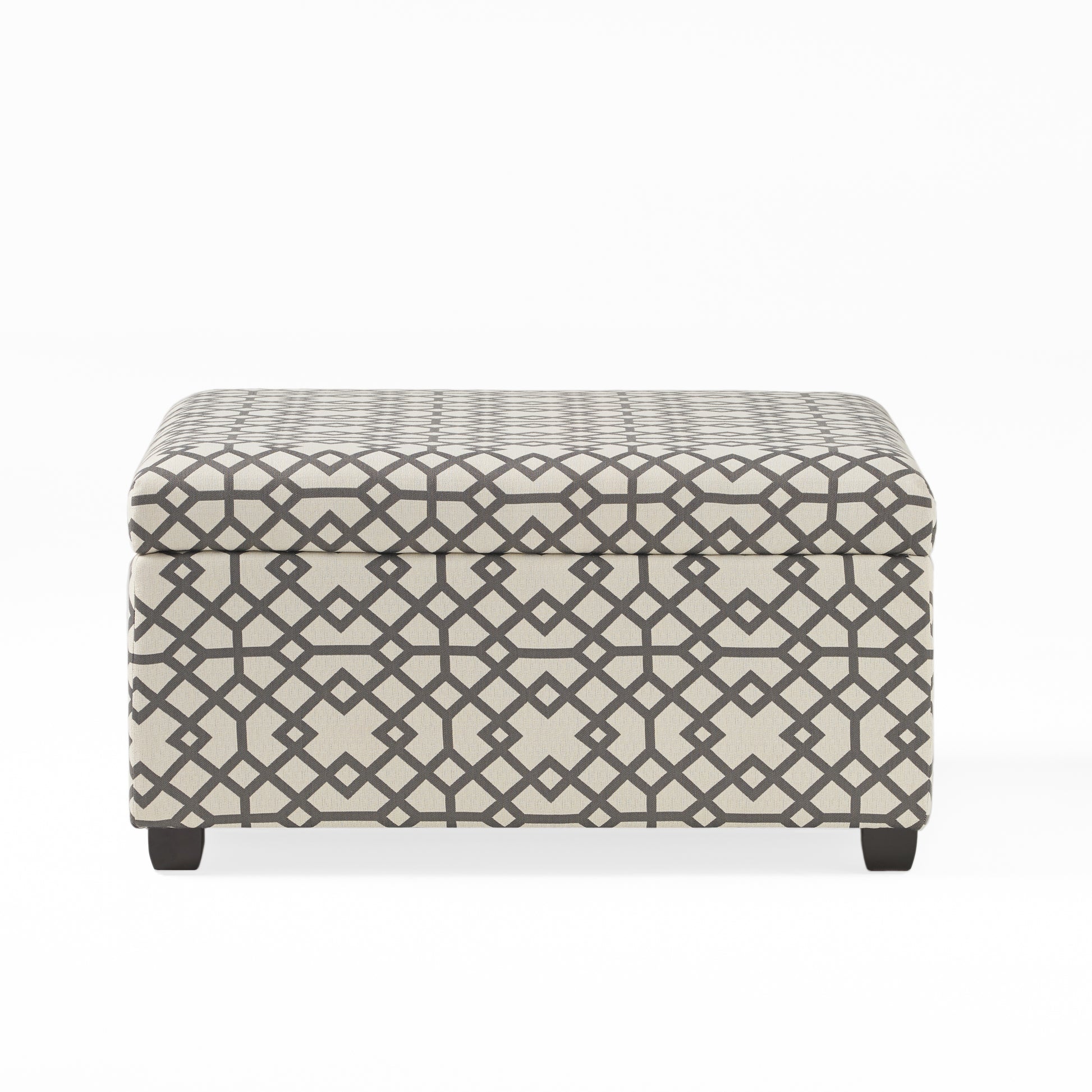 Richmond Storage Ottoman Grey Fabric