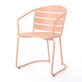 Santa Monica Bistro Set Coral Iron