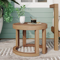 Outdoor Acacia Wood Side Table, 18