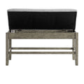 Grayson Storage Counter Bench Dark Gray Dark Gray Wood