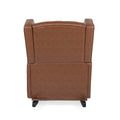 Rocking Chair Light Brown Pu