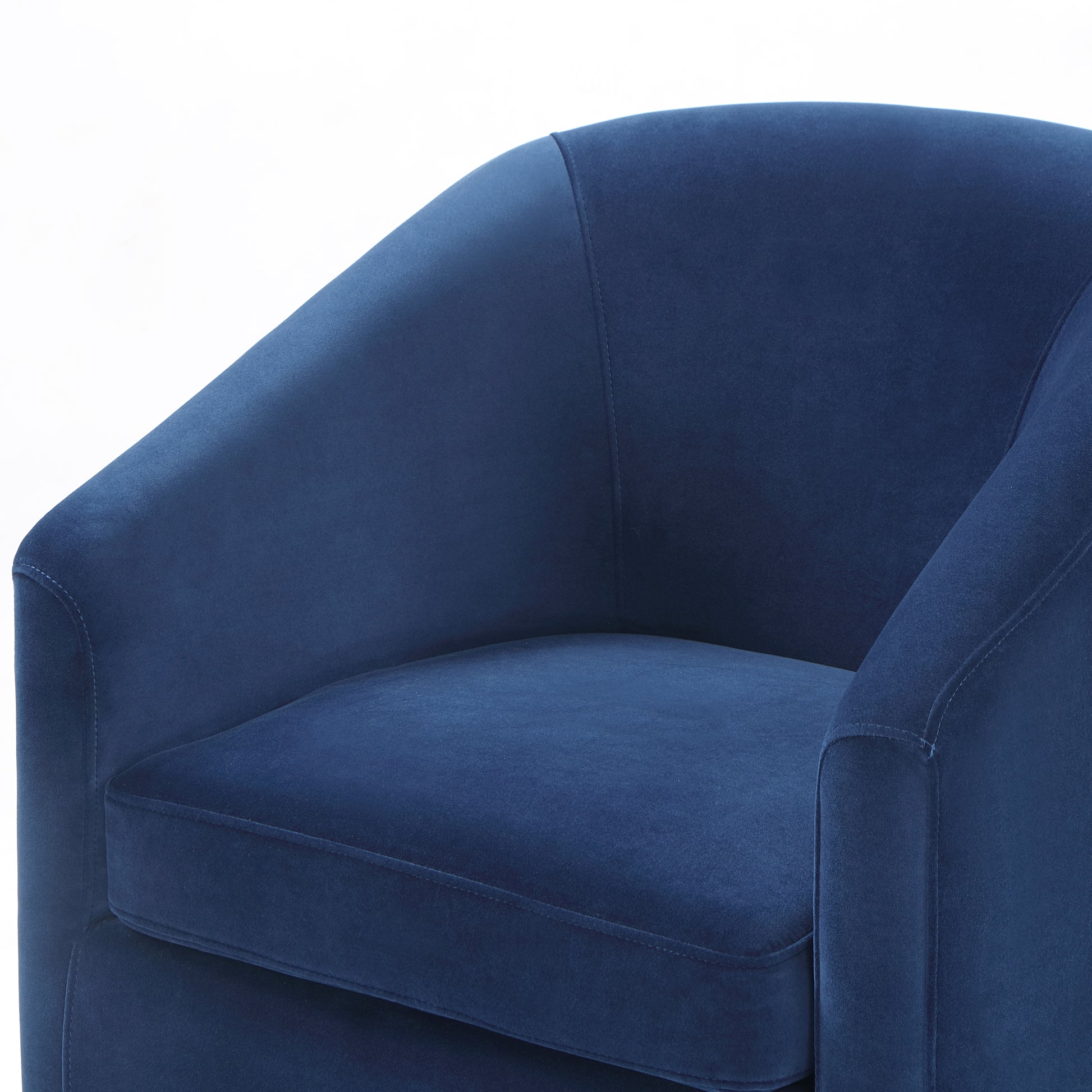 Arlo Upholstered Dining Or Accent Chair Indigo Blue Wood