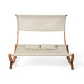 San Juan Sunbed W Canopy Teak Wood