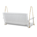 Tambora Porch Swing White Wood Metal