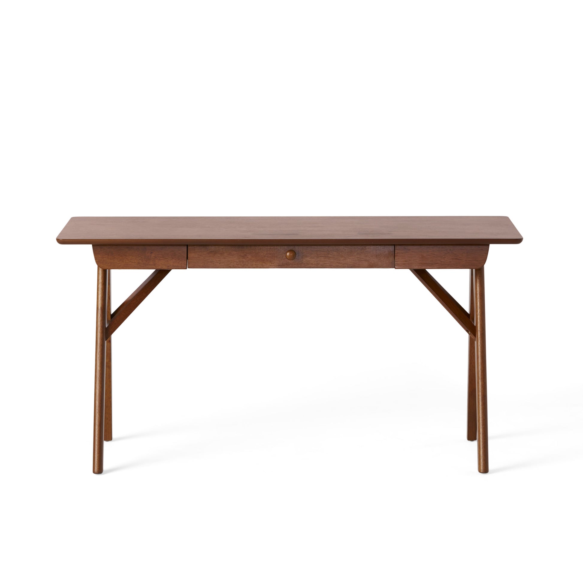 Desk Walnut Solid Wood Mdf