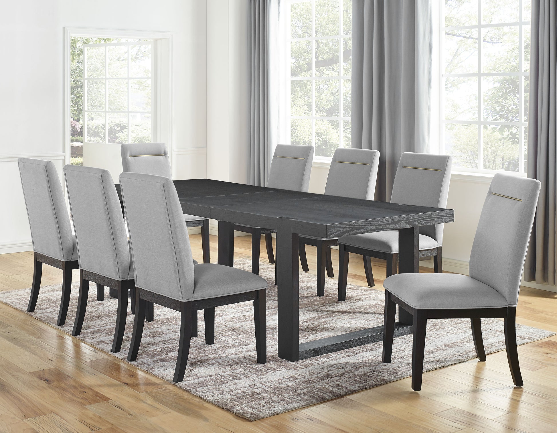 Yves Dining Table Black Wood