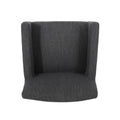 Upholstered 30.5 inch Counter Stools Charcoal Gray charcoal-fabric