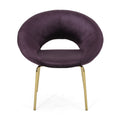 Leisure Chair Black Berry Velvet