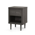 1 Drawer Nightstand Grey Mdf