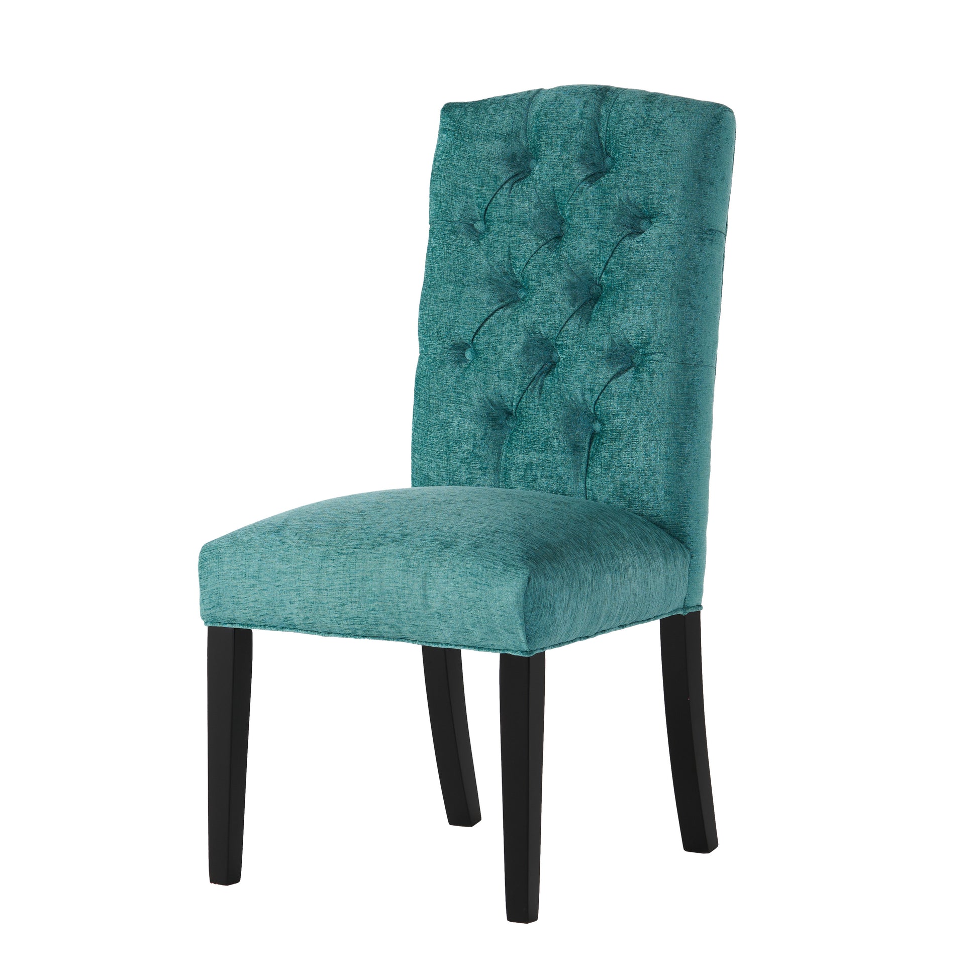 Harriet Kd Tufted Dining Chairs Mp2 Set Of 2 Green Fabric
