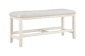 Hyland Counter Bench Brown White Wood