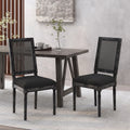 Dining Chair Black Fabric