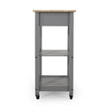 Kitchen Cart Grey Wood