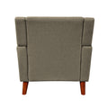 Mid Century Modern Armchair Mocha Fabric