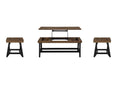 Ralston 3 Piece Occasional Table Set Brown Brown Wood