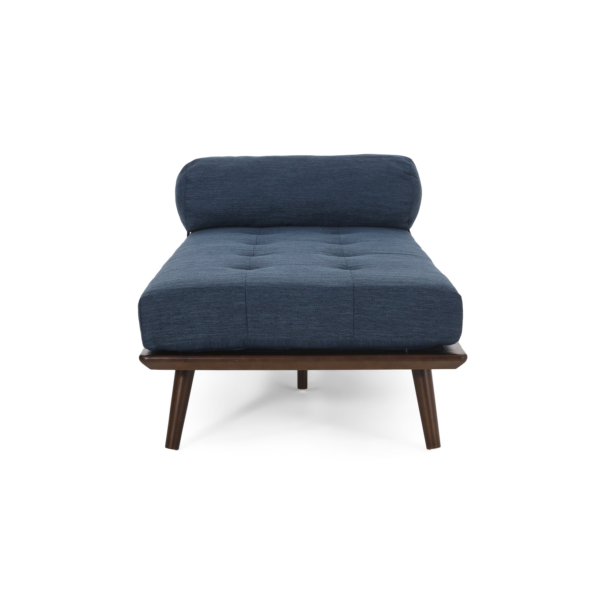 Chaise Lounge Navy Blue Fabric