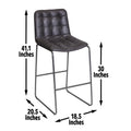 Westover Barstool Black Black Wood