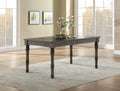 Linnett Dining Table Dark Brown Dark Brown Wood