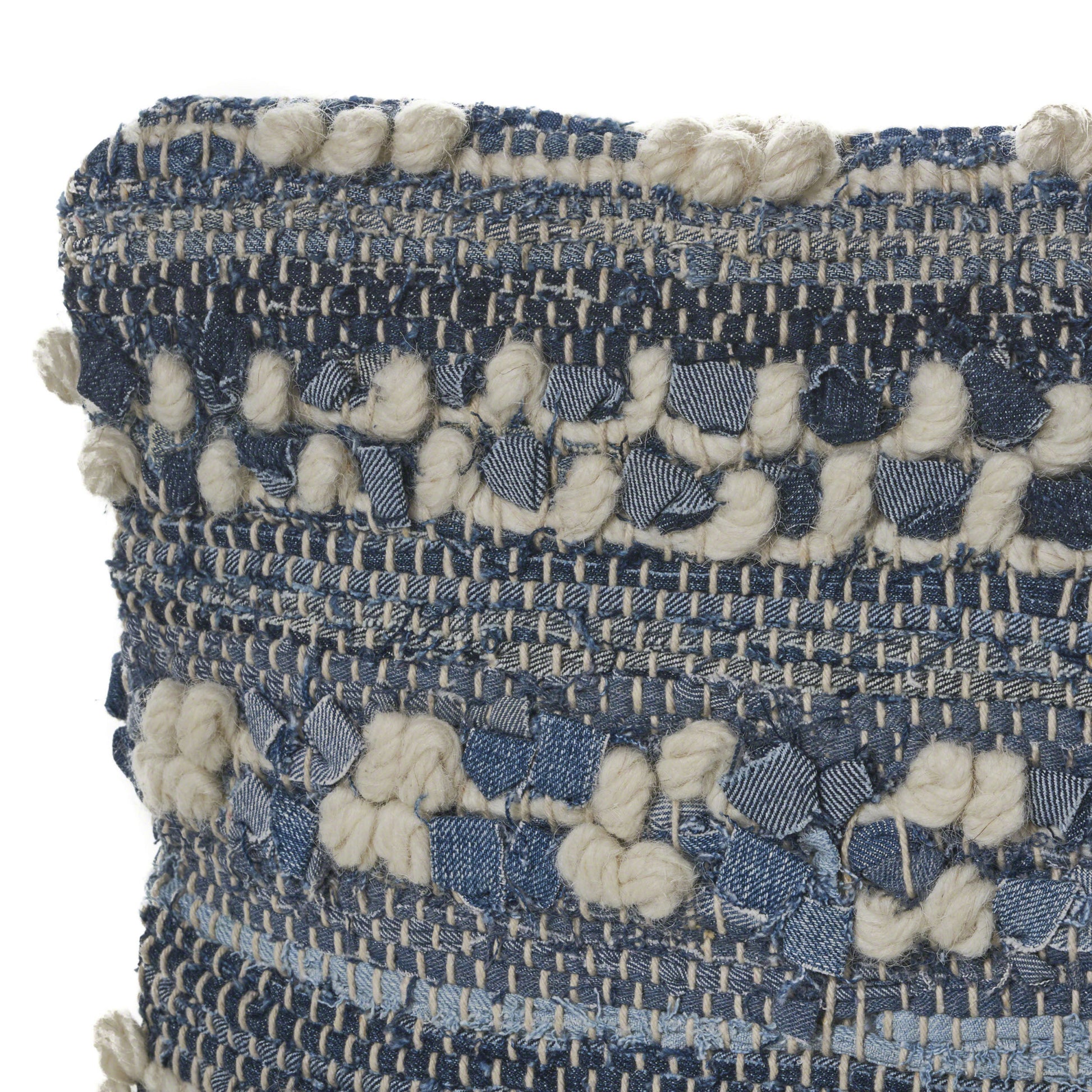 Clara Pillows - Blue Fabric