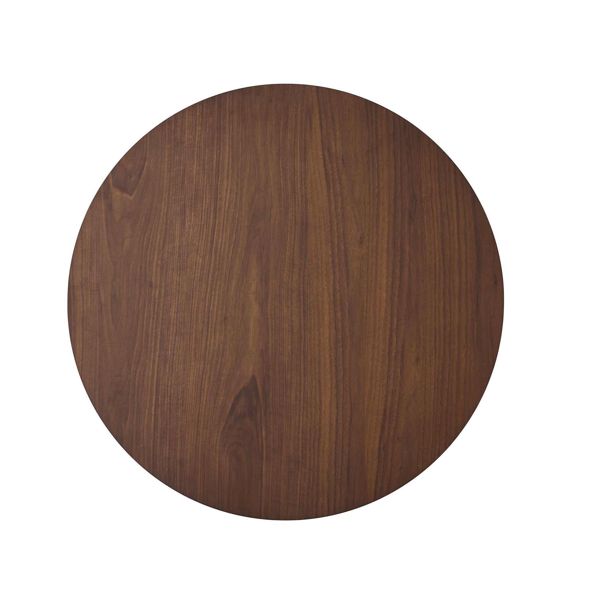 Wood Counter Height Round Dining Table, Brown, 35.4"D X 35.4"W X 36"H Walnut Mdf