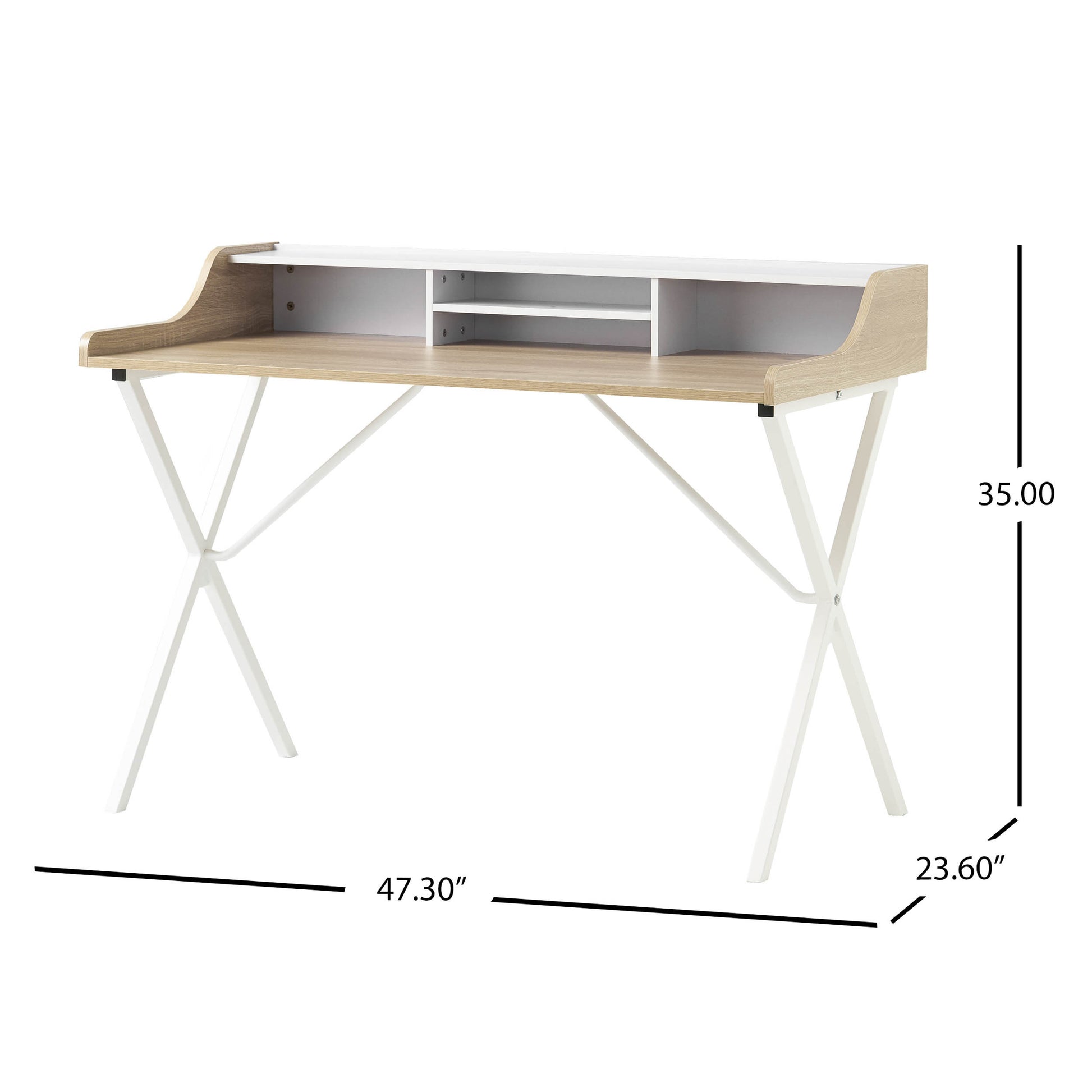 Computer Desk White Melamine