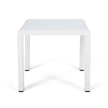 Cape Coral Side Table - White Aluminium