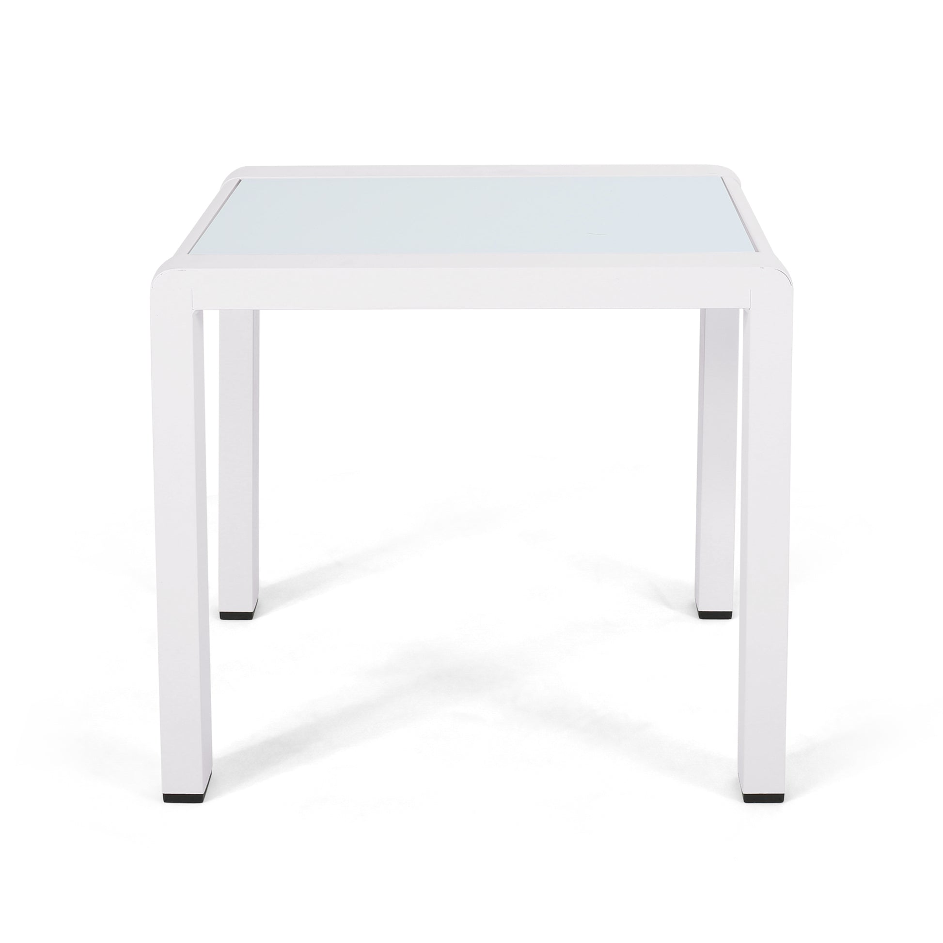 Cape Coral Side Table - White Aluminium