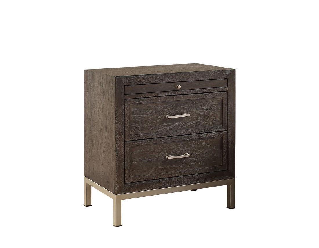 Broomfield Nightstand Brown Brown Wood