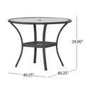 San Pico Table Grey Rattan