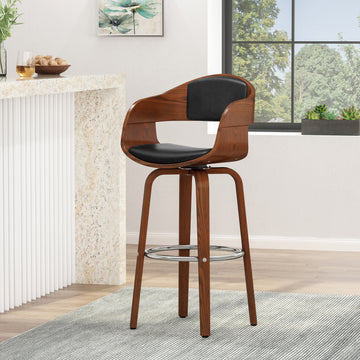 Bar Stool Black Pu