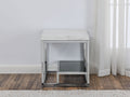 Aston White Marble Top End Table White White Marble