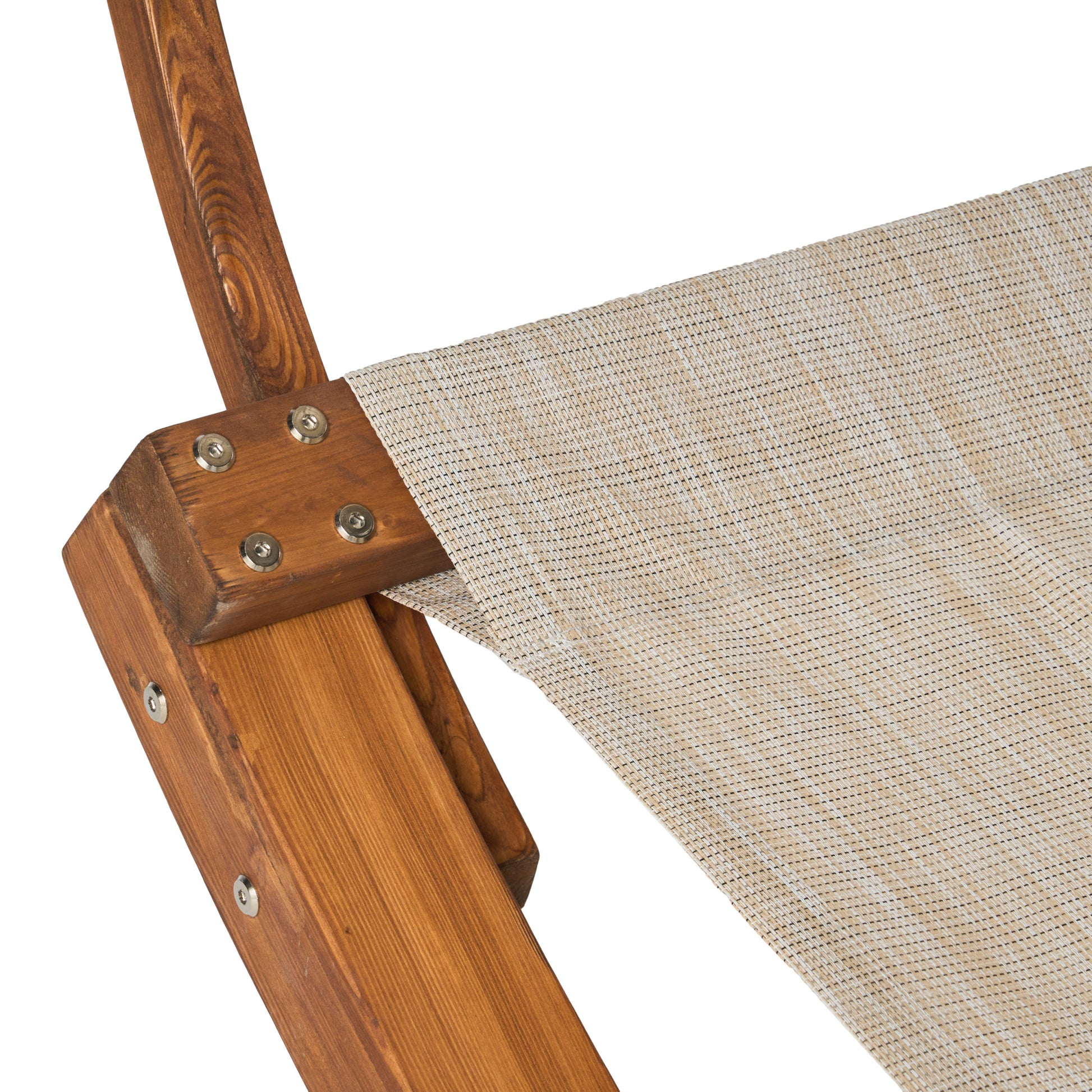 San Juan Sunbed W Canopy Teak Wood