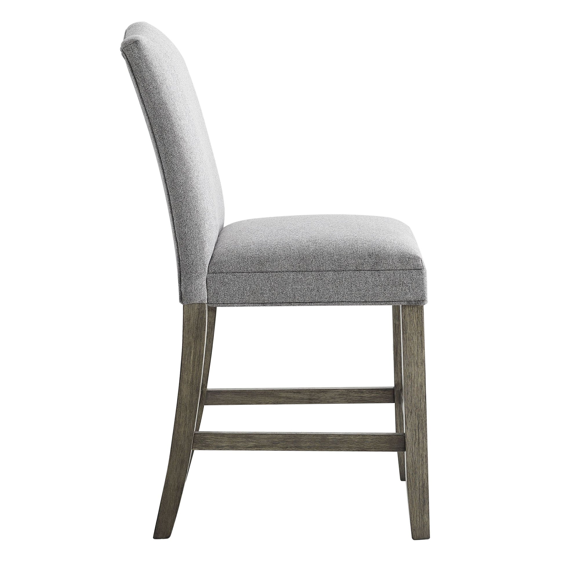 Grayson Counter Chair Set Of 2 Gray Dark Gray Wood