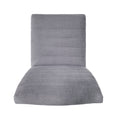 Dining Chair Set Of 2 Dark Grey Fabric