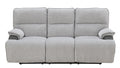 Cyprus Recliner Sofa Gray Gray Fabric 3 Seat