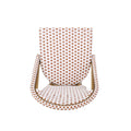French Bistro Chair Brown White Rattan