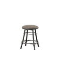 Bali Backless Swivel Counter Chair Gray Dark Gray Wood
