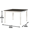 Joanna Counter Table Two Tone White Wood