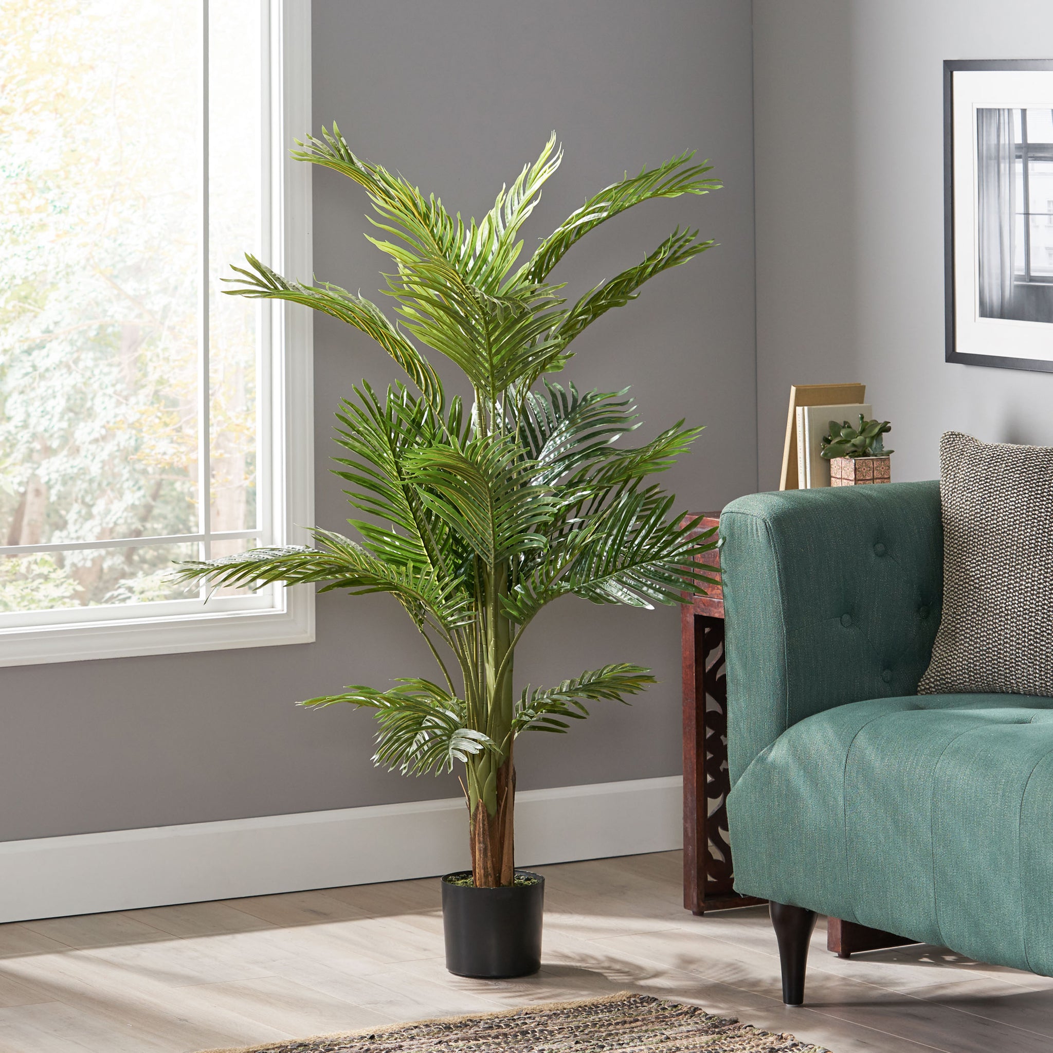 iron palm plant 130Cm Artificial Palm Tree Green Iron Plastic
