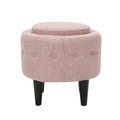 Chair Ottoman Blush Fabric