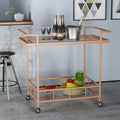 Selby Bar Cart - Rose Gold Iron