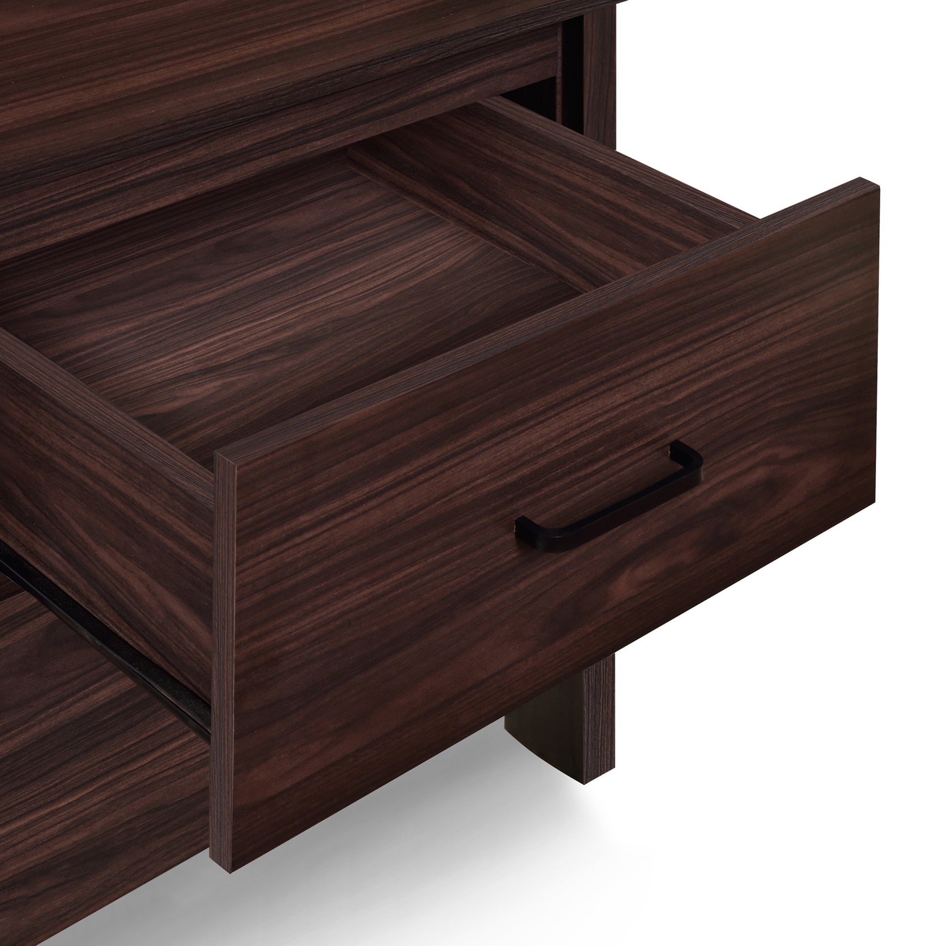 Toolless Assembly Nightstand Wenge Mdf