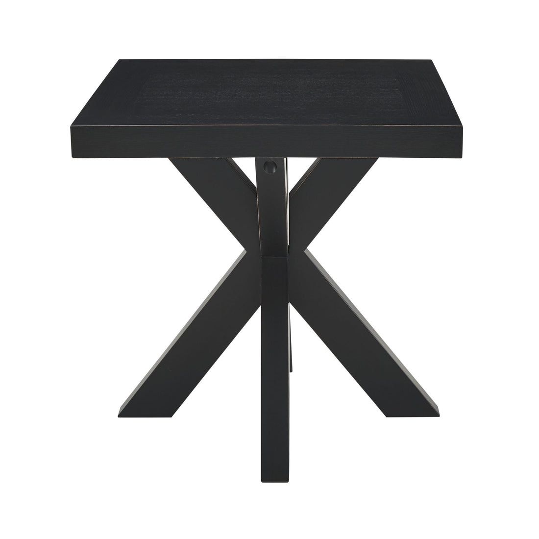 Harris End Table Black Black Wood