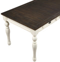 Joanna 4 Drawer Dining Table White White Wood